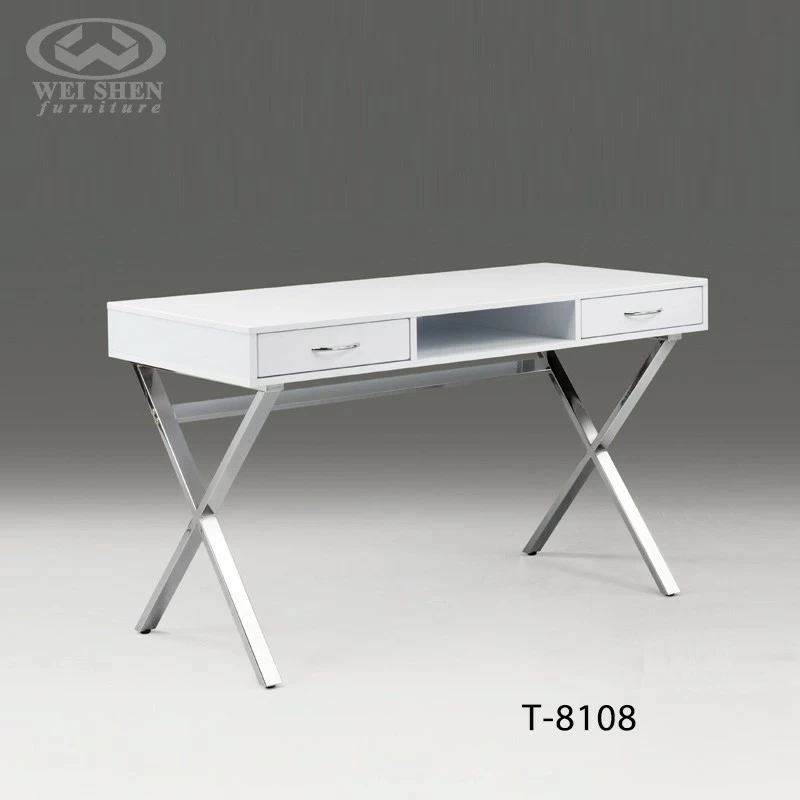 White Desk with Drawers