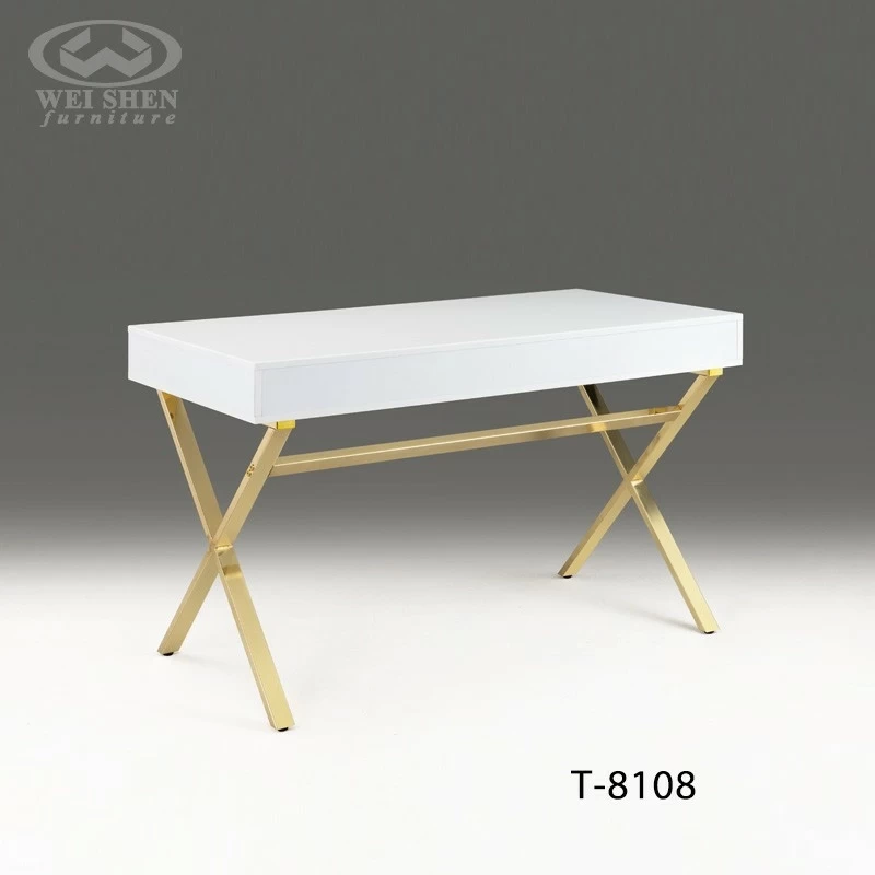 White Desk with Drawers
