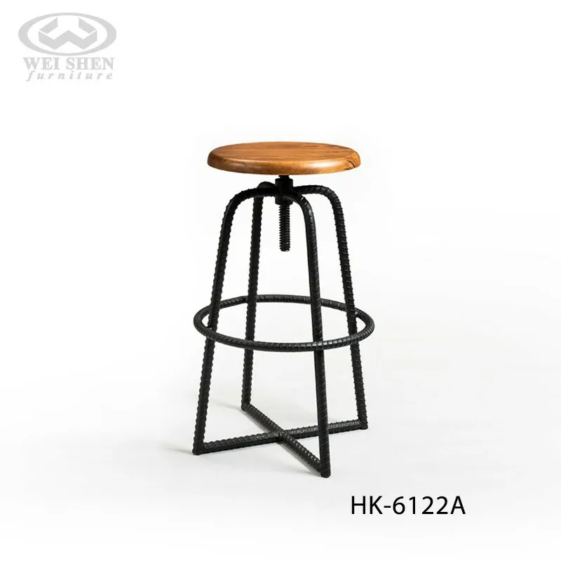 可升降工業風吧椅